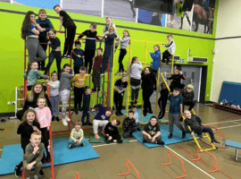 Children making friends